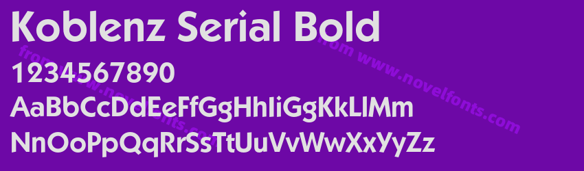 Koblenz Serial BoldPreview Koblenz Serial BoldPreview