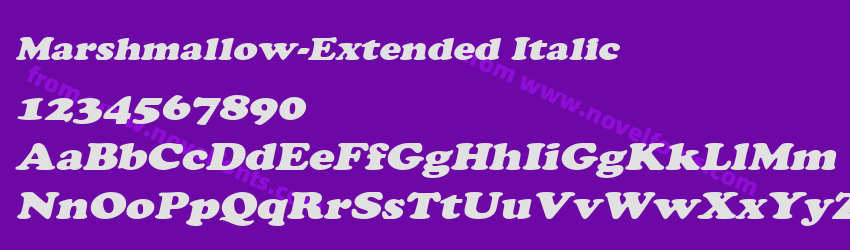 Marshmallow-Extended ItalicPreview