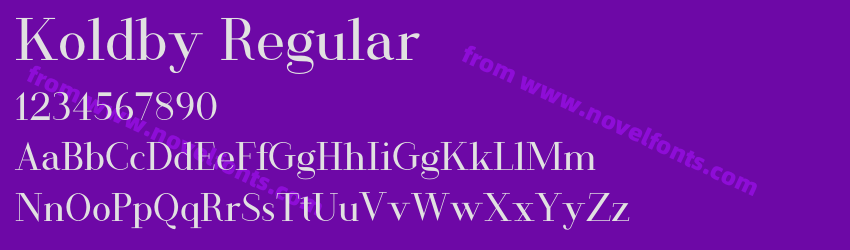 Koldby RegularPreview Koldby RegularPreview