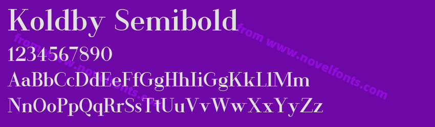 Koldby SemiboldPreview Koldby SemiboldPreview