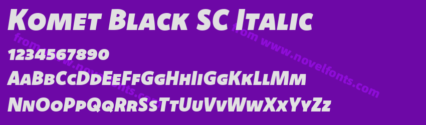 Komet Black SC ItalicPreview Komet Black SC ItalicPreview