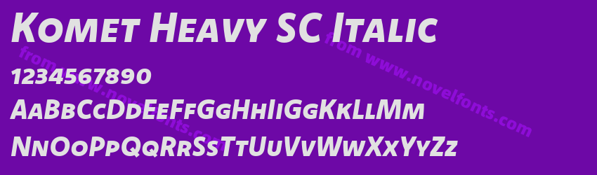 Komet Heavy SC ItalicPreview Komet Heavy SC ItalicPreview