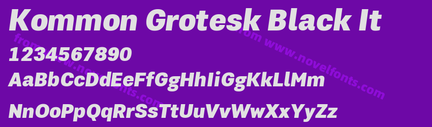 Kommon Grotesk Black ItPreview Kommon Grotesk Black ItPreview