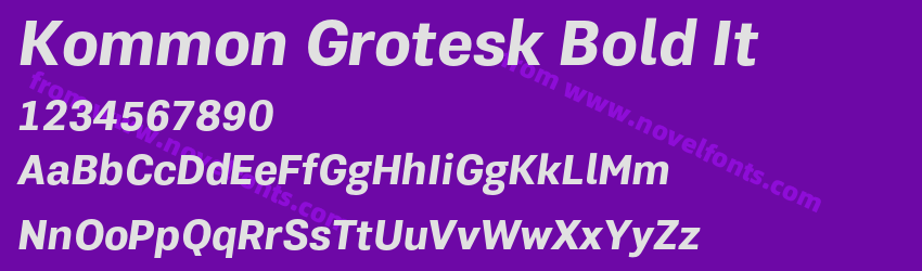 Kommon Grotesk Bold ItPreview Kommon Grotesk Bold ItPreview