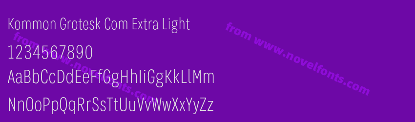 Kommon Grotesk Com Extra LightPreview Kommon Grotesk Com Extra LightPreview