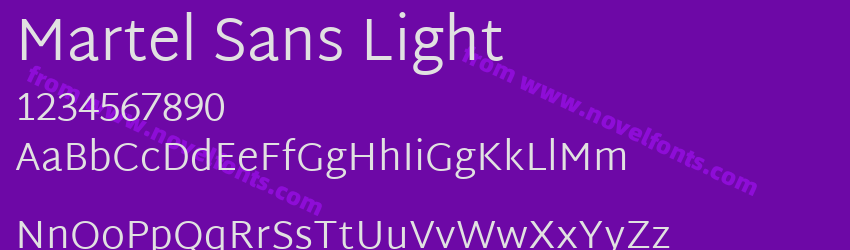 Martel Sans LightPreview