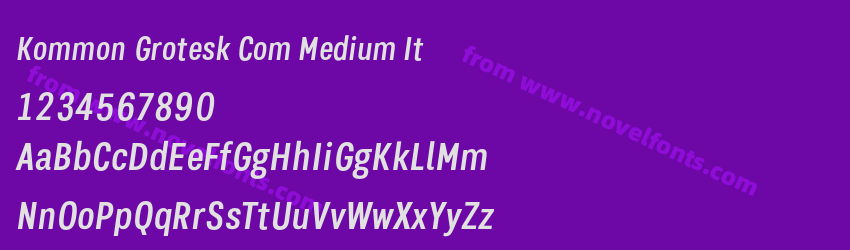 Kommon Grotesk Com Medium ItPreview Kommon Grotesk Com Medium ItPreview