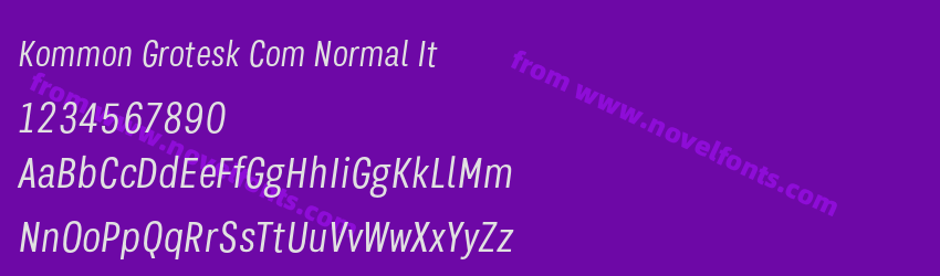 Kommon Grotesk Com Normal ItPreview Kommon Grotesk Com Normal ItPreview