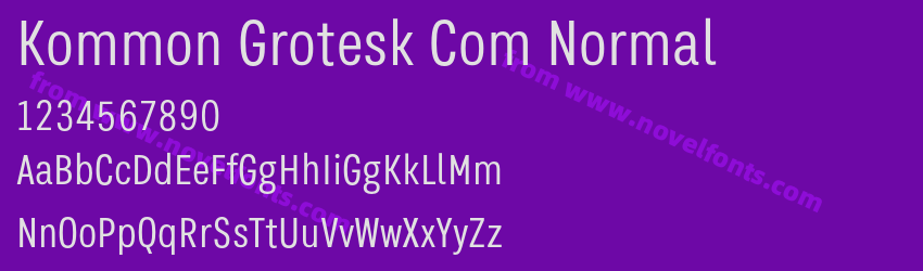 Kommon Grotesk Com NormalPreview Kommon Grotesk Com NormalPreview