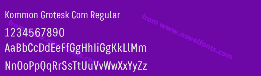 Kommon Grotesk Com RegularPreview Kommon Grotesk Com RegularPreview