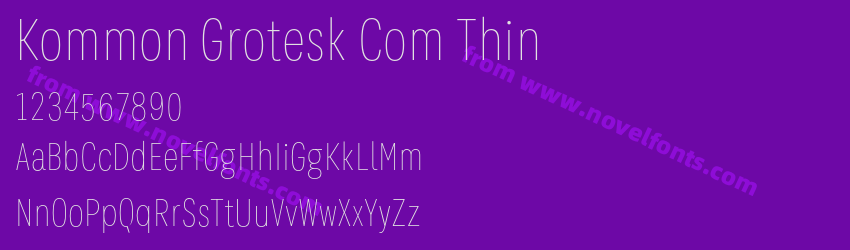 Kommon Grotesk Com ThinPreview Kommon Grotesk Com ThinPreview