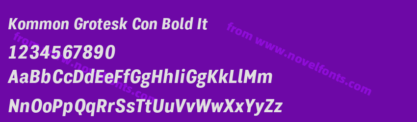 Kommon Grotesk Con Bold ItPreview Kommon Grotesk Con Bold ItPreview