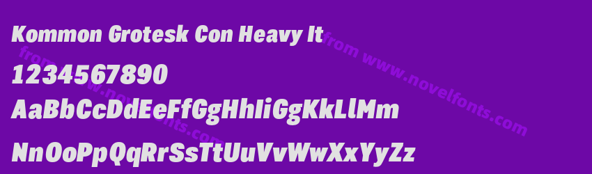 Kommon Grotesk Con Heavy ItPreview Kommon Grotesk Con Heavy ItPreview