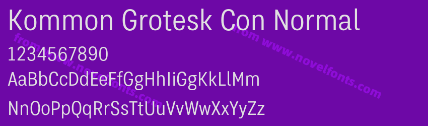 Kommon Grotesk Con NormalPreview Kommon Grotesk Con NormalPreview