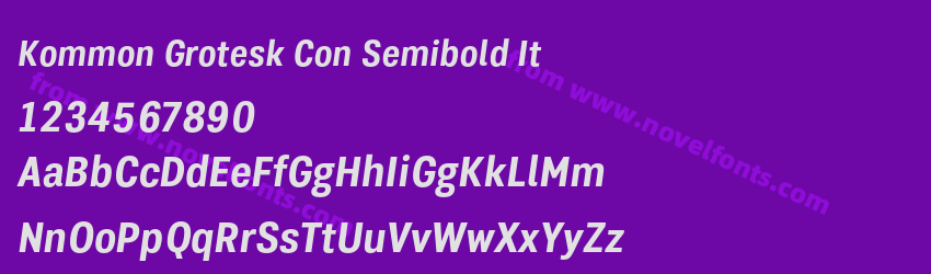 Kommon Grotesk Con Semibold ItPreview Kommon Grotesk Con Semibold ItPreview