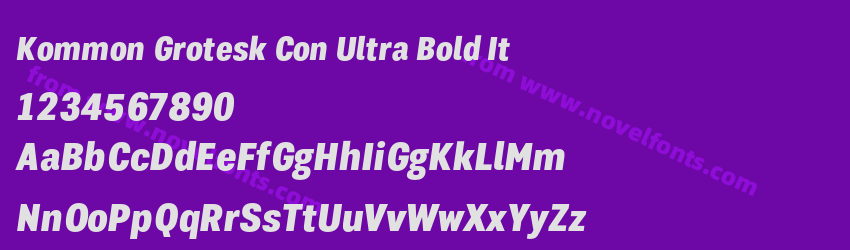 Kommon Grotesk Con Ultra Bold ItPreview Kommon Grotesk Con Ultra Bold ItPreview