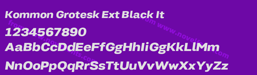 Kommon Grotesk Ext Black ItPreview Kommon Grotesk Ext Black ItPreview