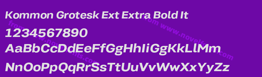 Kommon Grotesk Ext Extra Bold ItPreview Kommon Grotesk Ext Extra Bold ItPreview