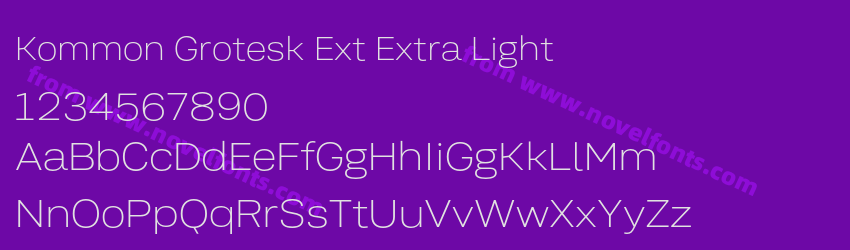 Kommon Grotesk Ext Extra LightPreview Kommon Grotesk Ext Extra LightPreview