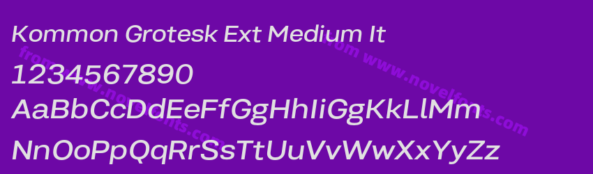 Kommon Grotesk Ext Medium ItPreview Kommon Grotesk Ext Medium ItPreview