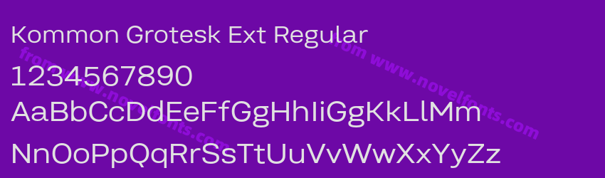 Kommon Grotesk Ext RegularPreview Kommon Grotesk Ext RegularPreview
