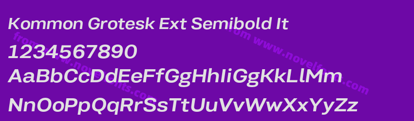 Kommon Grotesk Ext Semibold ItPreview Kommon Grotesk Ext Semibold ItPreview