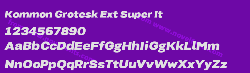 Kommon Grotesk Ext Super ItPreview Kommon Grotesk Ext Super ItPreview