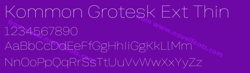 Kommon Grotesk Ext ThinPreview Kommon Grotesk Ext ThinPreview