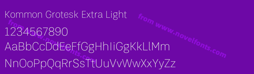 Kommon Grotesk Extra LightPreview Kommon Grotesk Extra LightPreview