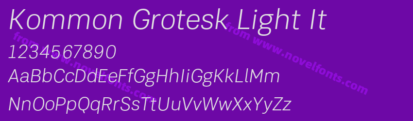 Kommon Grotesk Light ItPreview Kommon Grotesk Light ItPreview
