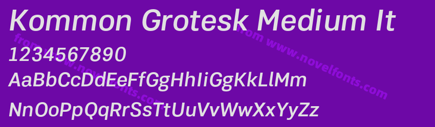 Kommon Grotesk Medium ItPreview Kommon Grotesk Medium ItPreview