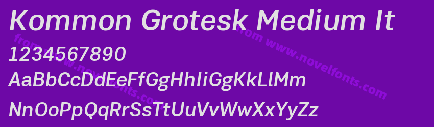Kommon Grotesk Medium ItPreview Kommon Grotesk Medium ItPreview