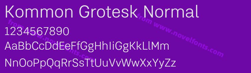 Kommon Grotesk NormalPreview Kommon Grotesk NormalPreview