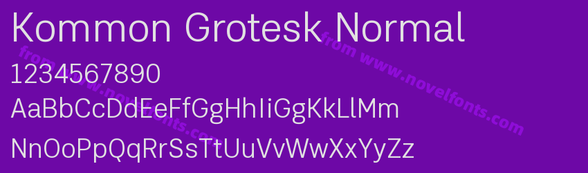 Kommon Grotesk NormalPreview Kommon Grotesk NormalPreview