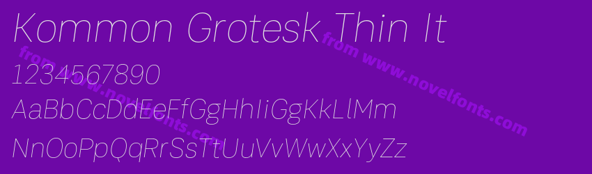 Kommon Grotesk Thin ItPreview Kommon Grotesk Thin ItPreview