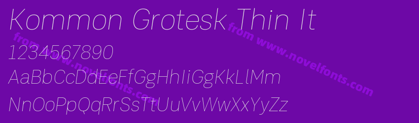 Kommon Grotesk Thin ItPreview Kommon Grotesk Thin ItPreview