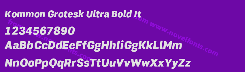 Kommon Grotesk Ultra Bold ItPreview Kommon Grotesk Ultra Bold ItPreview