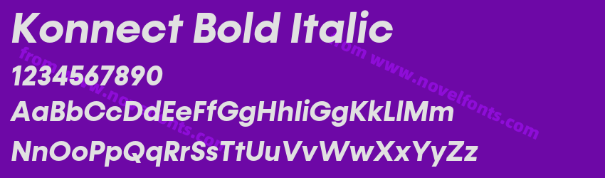 Konnect Bold ItalicPreview Konnect Bold ItalicPreview