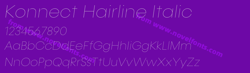 Konnect Hairline ItalicPreview Konnect Hairline ItalicPreview