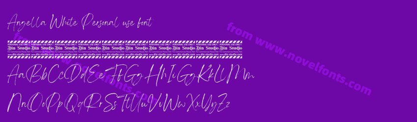 Angella White Personal use fontPreview