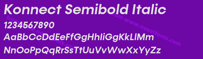 Konnect Semibold ItalicPreview Konnect Semibold ItalicPreview