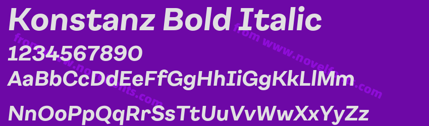 Konstanz Bold ItalicPreview Konstanz Bold ItalicPreview