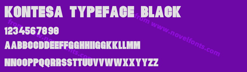 Kontesa Typeface BlackPreview Kontesa Typeface BlackPreview