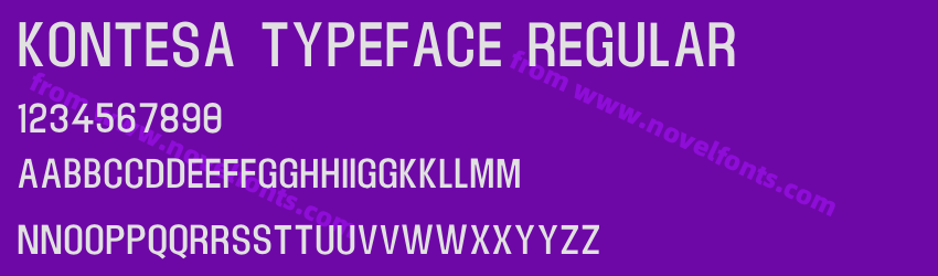 Kontesa Typeface RegularPreview Kontesa Typeface RegularPreview