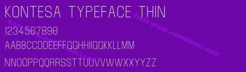 Kontesa Typeface ThinPreview Kontesa Typeface ThinPreview