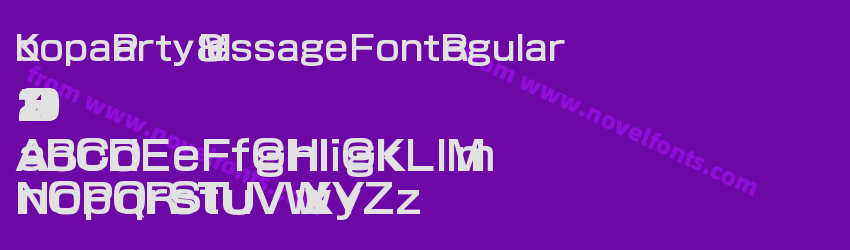 Koopa Party 8 Message Font RegularPreview Koopa Party 8 Message Font RegularPreview