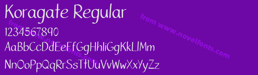 Koragate RegularPreview Koragate RegularPreview