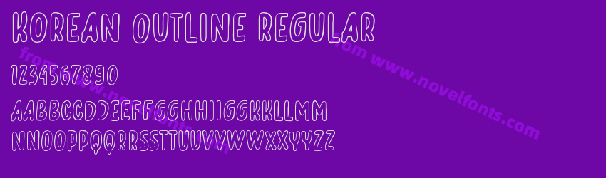 Korean Outline RegularPreview