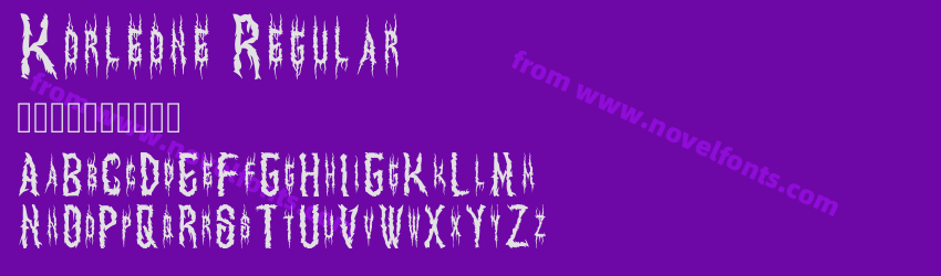 Korleone RegularPreview Korleone RegularPreview