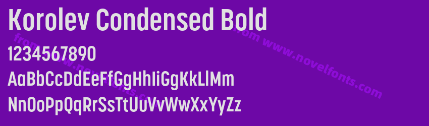 Korolev Condensed BoldPreview Korolev Condensed BoldPreview